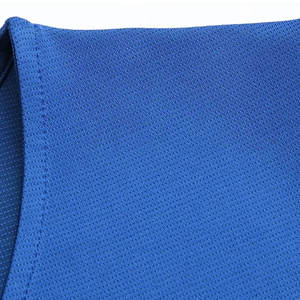 Ensemble de maillot de basket-ball sans manches unisexe bleu, respirant, en maille, évacuant l'humidité, short à taille élastique, coupe régulière, tous sports - Product Image 6
