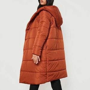 <b>Women</b> Winter Bubble Jacket Hooded Quilted Puffer <b>Coat</b> Long Sleeve Zip Up Casual Outdoor Warm Fashion Outerwear 2026 - Product Image 4