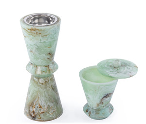 Epoxy Resin Bakhoor Burner Set With <b>Oud</b> Holder Handmade Aromatic Mubakhar Decorative Fragrance <b>Diffuser</b> All Season Use - Product Image 4