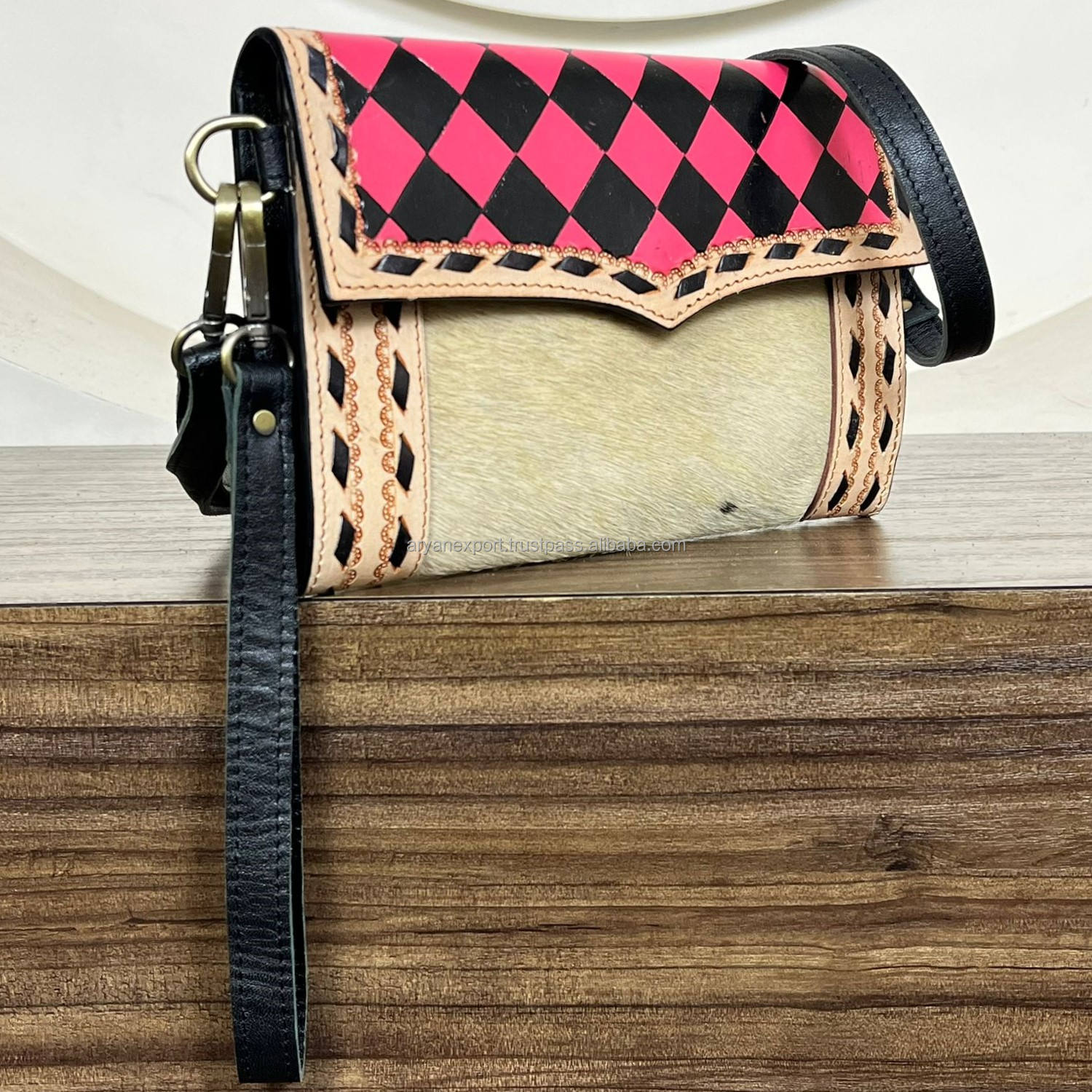 Black & Pink Checkered