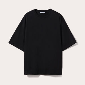 T-shirt pour homme de qualité supérieure, 100% coton, col roulé, manches régulières, coupe régulière, style formel, design à motifs, respirant - Product Image 1