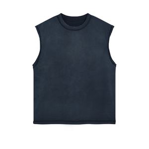 NEW Wholesale Custom logo Cotton <b>Running</b> <b>Singlet</b> Muscle Athletic Shirts Sleeveless Fitness Wear Workout Men Gym Tank Top For Men - Product Image 3