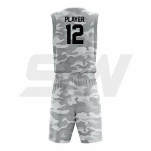 Best Quality Basketball Uniform Sets Men's Breathable Quick Dry Basketball Jersey and Shorts Sets Sports Wear Basketball - Product Image 3