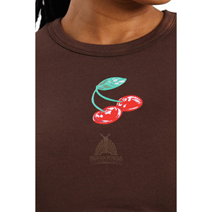 T-shirt court pour femme, design tendance, 100% coton, logo imprimé en sérigraphie, couleur et taille personnalisées, style streetwear, pour fille. - Product Image 4