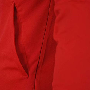 Men's Red Hooded Full Zip Sweatshirt Black <b>Pants</b> Color Blocking Pattern Casual Winter Wear 100% Cotton <b>Thermal</b> Fleece Streetwear - Product Image 5