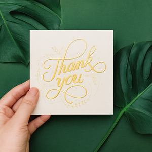 Carte de remerciement de luxe personnalisée avec enveloppe, impression dorée, carte de vœux pour emballage cadeau de mariage, papeterie - Product Image 5