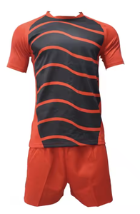 Printed Number Kit Short Sleeve Soft Fabric Latest Design Rugby Uniform Breathable Outdoor Sports Wear Rugby Uniform For Unisex - Product Image 3