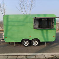 Camion de restauration sur mesure sur le thème du matcha, kiosque à boissons, camion de thé boba remorquable, boutique mobile pour glaces, desserts et sorbets
