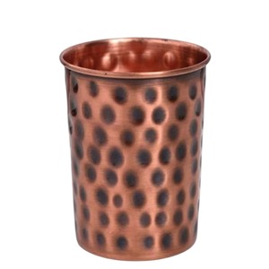 Verre martelé en cuivre pur de qualité supérieure, fait main, style élégant, pour servir l'eau, idéal pour la maison, l'hôtel, le restaurant, en promotion - Product Image 6