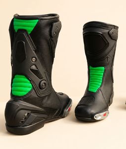 Botas de Motocicleta de Cuero Negro Obexa OBB-04933, Impermeables, Transpirables, para Motociclismo y Turismo, para Adultos - Product Image 2