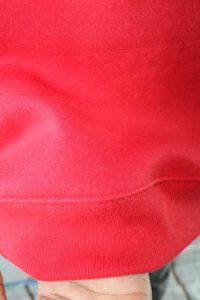 Red Oversized Crew Neck Sweatshirt With Drama Print Unisex Casual Knitted Pullover Autumn Wear CLUSH SPORTS - Product Image 6