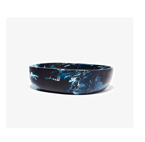 Tazón de resina epoxi de diseño nuevo, más vendido, con lámina dorada y resina morada y azul, para uso en la cena. - Product Image 2