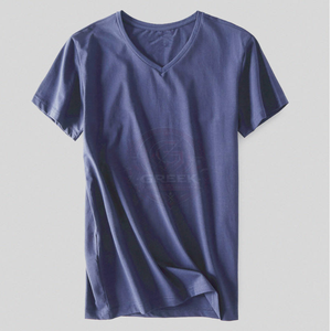 T-shirts pour hommes en coton mélangé doux, mode décontractée, streetwear, vêtements de tous les jours, coupe ample, respirants, séchage rapide, vente en gros - Product Image 5