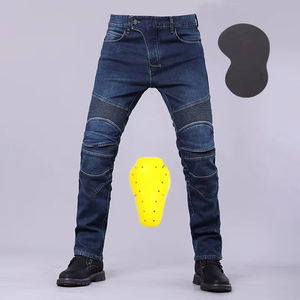 Men Motorcycle Riding Pants CE Armor Knee <b>Hip</b> <b>Pads</b> Protective Biker Jeans Reinforced Trousers Men Touring Motorbike Pants - Product Image 5