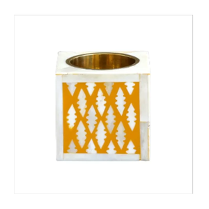 Bougeoir carré en os incrusté, design moderne, pour la maison, l'hôtel, la cuisine, la table. - Product Image 1