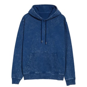 Sweat-shirt à capuche vintage pour homme, 100% coton épais, délavé à l'acide, style streetwear rétro, anti-humidité - Product Image 1