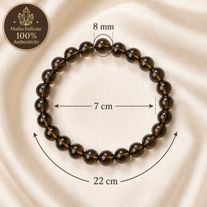 Natural Smoky Quartz 8mm Round Gemstone Stretch <b>Bracelet</b> <b>Crystal</b> Beaded <b>Bracelet</b> Wholesale Supply - Product Image 4