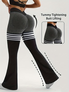 Custom High Waist Knitted Tight <b>Yoga</b> Pants High Quality Solid Seamless <b>Leggings</b> <b>Yoga</b> Tights Women <b>Leggings</b> - Product Image 4