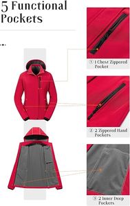 Chaqueta Bomber Casual de Invierno para Mujer, Sólida, Ligera, con Forro Polar, Impermeable, Cortavientos, Transpirable y Cálida - Product Image 4