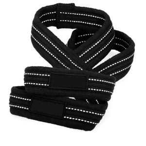 Anti Slip Figure 8 Powerlifting Straps High <b>Strength</b> Cotton Wrist Support for Bodybuilding <b>Strength</b> <b>Training</b> Gear - Product Image 5