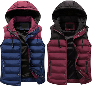 Gilet matelassé personnalisé OEM, veste d'équitation tendance, vêtements d'hiver décontractés, gilet rembourré, manteau, veste matelassée pour homme - Product Image 5