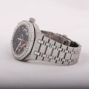 Nuevo Reloj VVS Moissanite con Diamantes, Reloj Clásico de Lujo Estilo Hip Hop, Reloj Mecánico Automático para Hombre de Fabricante Indio - Product Image 2