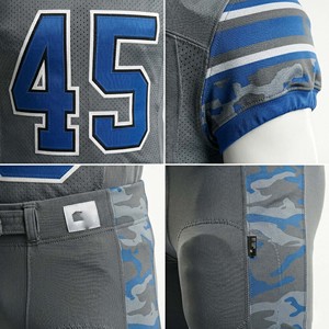 Wholesale Custom High Quality Breathable Mesh American Football Uniform Set Sublimated Jersey <b>Padded</b> Pants Short Anti-Bacterial - Product Image 6