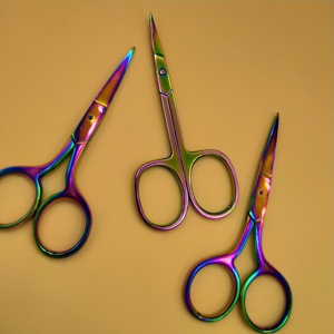Tijeras de Precisión para Cejas y Uñas, Color Personalizado, Afiladas para Vello Nasal y Maquillaje, para Esmalte de Uñas y Diseño de Cejas - Product Image 3