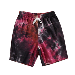 Shorts d'été légers tie-dye pour hommes, shorts de sport avec poches latérales, cordon de serrage, respirants, en promotion - Product Image 2