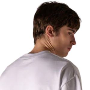 Camiseta Oversize de Algodón para Hombre con Logo Minimalista en el Pecho, Estilo Urbano, Manga Corta, Casual, a la Moda, Venta al por Mayor OEM - Product Image 1