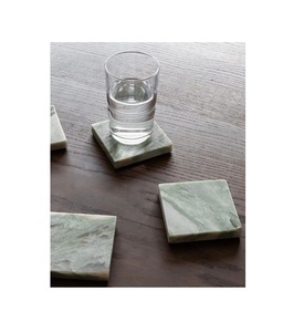 Juego de 4 Posavasos Redondos de Mármol Clásico Premium, Ecológicos, para Protección de Mesas de Cafetería y Diseño Interior de Cafés de Lujo - Product Image 5