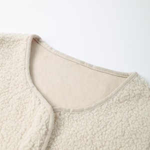 Sleeveless Woolen Sherpa <strong>Lined</strong> Vest for <strong>Women</strong> Cozy Fuzzy Fleece <strong>Gilet</strong> with Zipper Closure Waterproof Pockets for All Seasons - Product Image 3