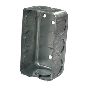 1.6mm d'épaisseur 1/2 pouces Knockouts Boîte électrique rectangulaire en métal galvanisé à un seul groupe - Product Image 1