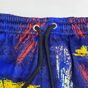 Oem Polyester Embroidery Design Your Own Double Mesh custom Sublimated Men Vintage Custom Basketball <b>Shorts</b> for Summer - Product Image 3