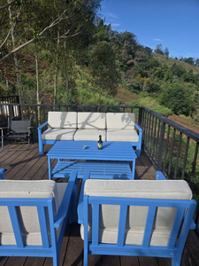 Juego de Sofás de Madera Ecológicos, Impermeables y Modernos para Uso en Exteriores y Salas de Estar - Product Image 4