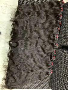 Cabello Remy indio al por mayor, doble trama, onda suelta, crudo, todos los colores, procesado a máquina, cabello humano sin procesar de alta calidad, cabello crudo - Product Image 2