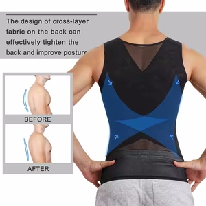 Débardeur côtelé en coton épais pour homme |   Débardeur Homme Extensible et Ajusté pour la Gym et comme Couche de Base - Product Image 2