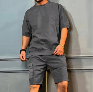 Conjunto Deportivo Masculino Verano 2026, Conjunto Casual de Playa, Camiseta de Secado Rápido y Pantalones Cortos Deportivos para Hombre, Entrenamiento Deportivo - Product Image 6