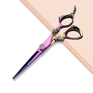 Haute qualité 6 pouces barbier ciseaux de coiffure réglage fin vis de Tension japonais acier rasoir bord acier inoxydable rasoir - Product Image 1