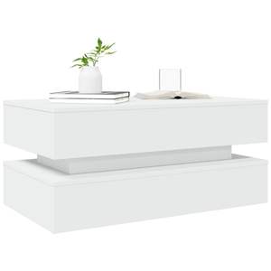 Mesa de centro moderna de madera de ingeniería blanca de tamaño mediano - Product Image 6