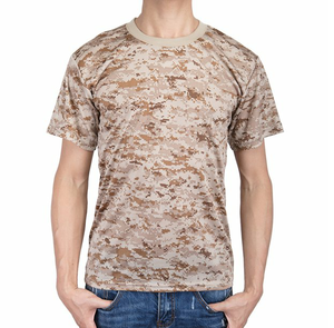 Camiseta Deportiva Casual de Manga Corta para Hombre, Ajustada al Cuerpo, de Tela Oxford, 100% Algodón, para Senderismo, Camuflaje, de Secado Rápido y Transpirable - Product Image 5