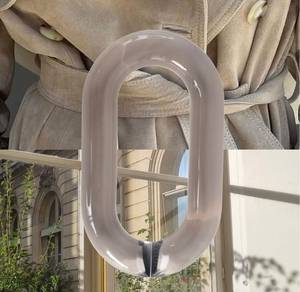 FAIZA CRAFT FC-7400 Modern Hanging Resin Acrylic Link Chain Wall <b>Decor</b> Transparent Adjustable - Product Image 4