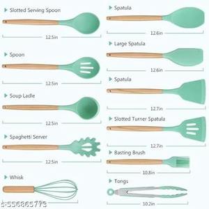 Ensemble de couverts en acier inoxydable bleu ciel élégant avec poignées en bois, idéal pour la vaisselle d'hôtel de restaurant et l'utilisation de service de nourriture - Product Image 3