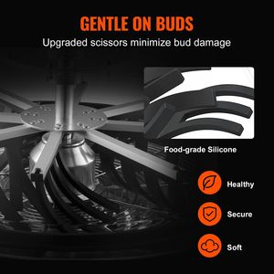 Trimmer manuale per foglie e germogli con lama a spirale in acciaio inossidabile, visibilità ottimizzata, per erbe e spezie - Product Image 5