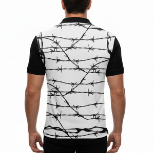 Polo de golf personnalisé avec logo OEM imprimé par sublimation, polo personnalisé pour homme, polo de sport à séchage rapide pour homme. - Product Image 2