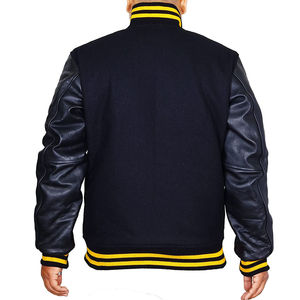 Chaqueta Varsity para Hombre, Venta al Por Mayor, Personalizada OEM, Impermeable, Transpirable, Forro Polar, Relleno de Fibra de Poliéster, para Invierno - Product Image 5