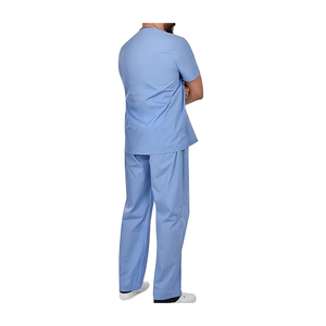 PK ODM Medical Regular <b>Scrub</b> Men's Jogger <b>Scrubs</b> Set-Comfortable Woven Twill Fabric Customized Color Design - Product Image 3