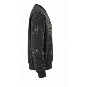 Sweat-shirts pour hommes avec strass, tendance mode, pour tenues décontractées modernes - Product Image 2