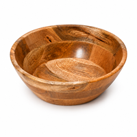 Grand saladier en bois artisanal |   Bol à salade en bois naturel |   Bol rustique pour fruits et décorations, idéal pour la salle à manger à la maison