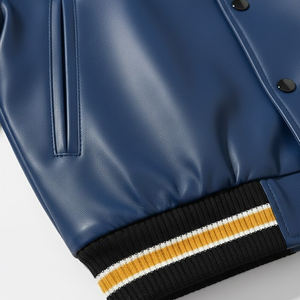 Chaqueta Varsity de Invierno de Alta Calidad con Cuello Alto Estilo Urbano, Precio al por Mayor, Nueva Llegada, Chaquetas Varsity de Cuero - Product Image 4